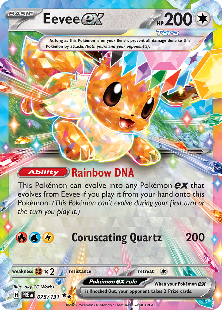 Prismatic Evolutions Eevee ex #075/131